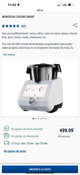 robot de cocina Monsieur Cuisine Smart Lidl
