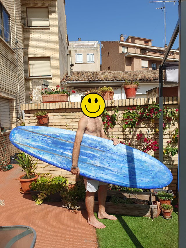 Tabla surf 7' single fin con volumen