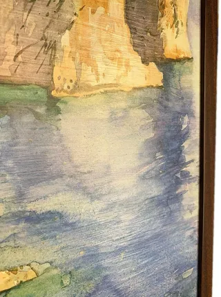 Capri I Faraglioni Stampa con cornice cm 33x48