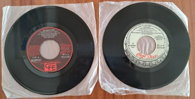 Dos sigles vinilos Rolando Ojeda y Panzer