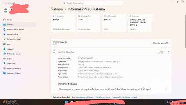 Lenovo Y50-70 Notebook Gaming