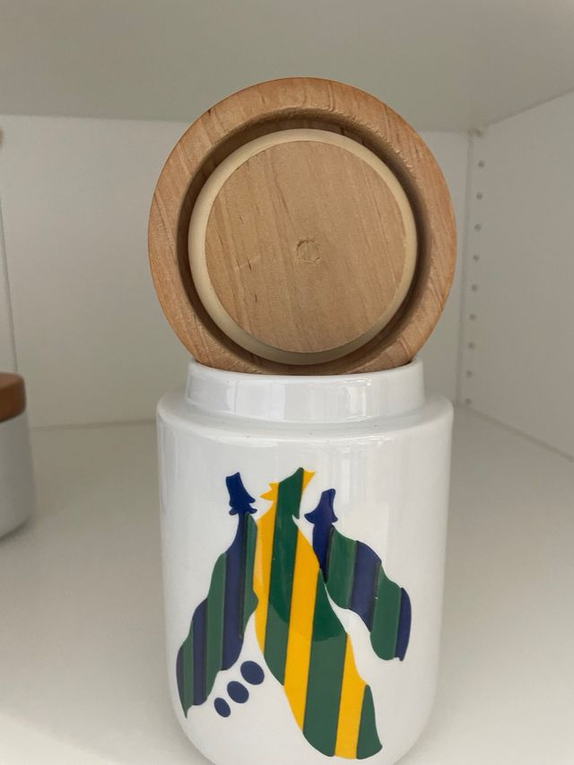 Set 4 barattoli ceramica Franco Pozzi Design