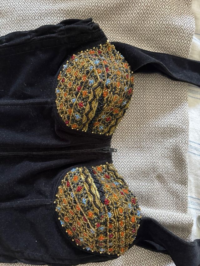 Body terciopelo con pedrería