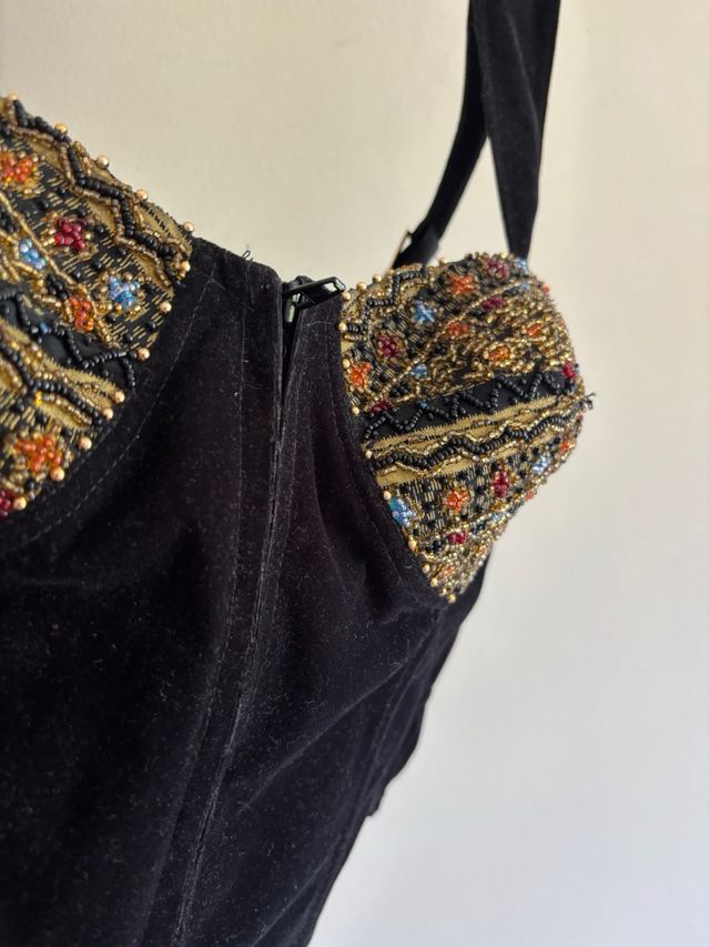 Body terciopelo con pedrería