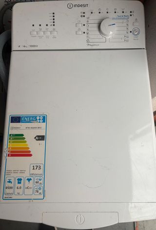 Lavadora Indesit 6kg 1000rpm