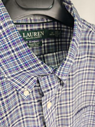 Camicia Ralph Lauren a quadri blu e bianchi