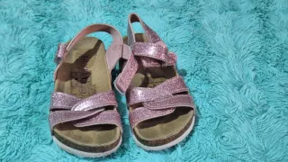 Sandalias niña Silver Steps rosas y plateadas