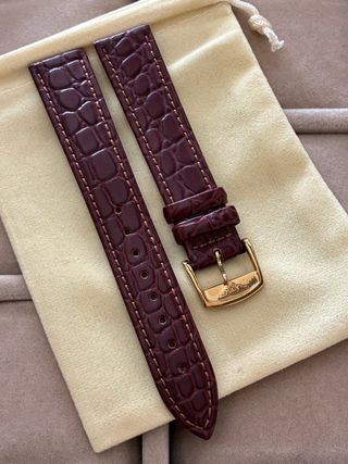 Correa de reloj de piel marrón para reloj Longines