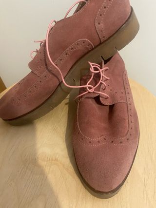 Zapatos Oxford Mujer Rosa