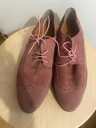 Zapatos Oxford Mujer Rosa