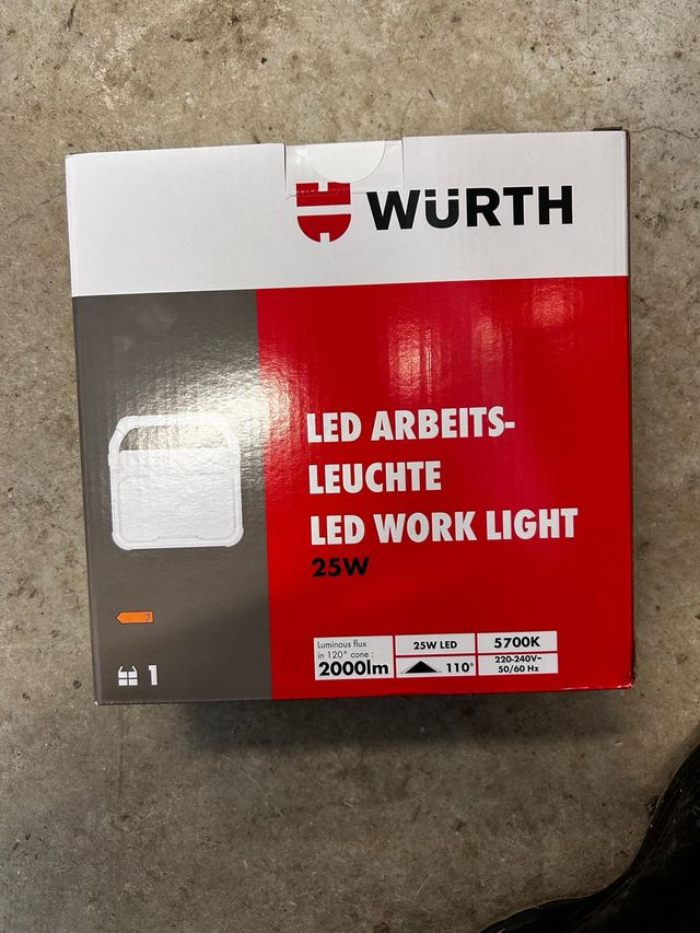 Foco LED de trabajo 25W Würth (NEGOCIABLE)