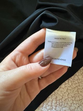 Polo Hermes Nero con Zip Arancione