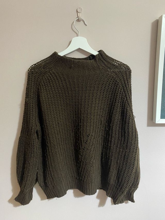 Jersey punto marrón