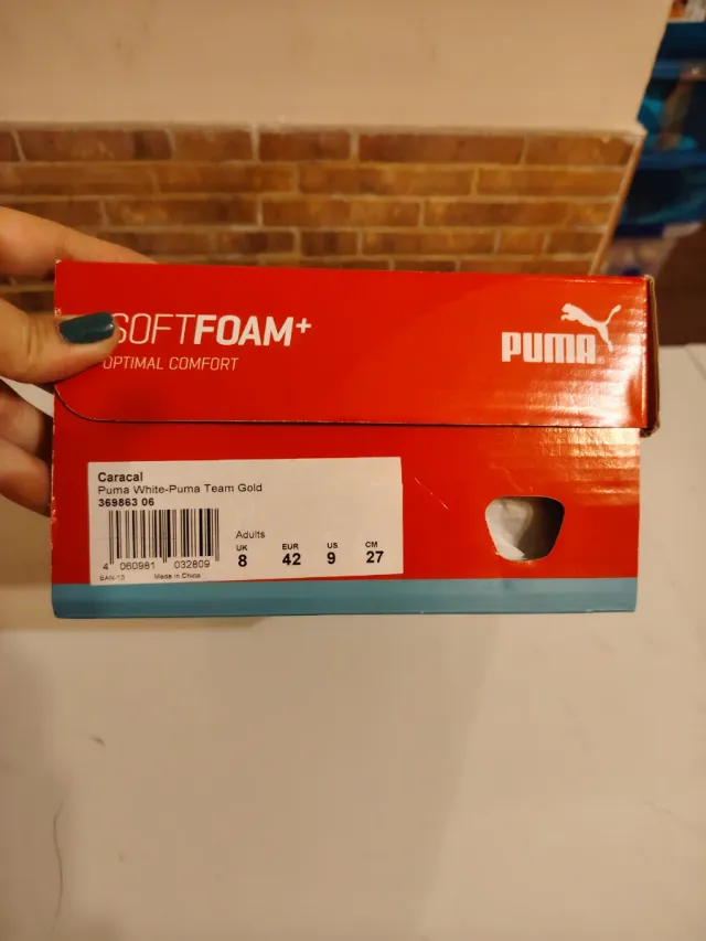 Zapatillas Puma Soft Foam Team Gold Blancas