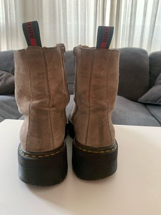 Botines Beige/Marrón con Cordones