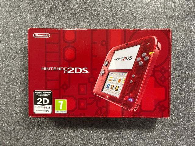 NUEVA Consola Nintendo 2DS Trasparente Rosso