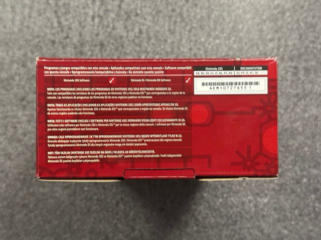 NUEVA Consola Nintendo 2DS Trasparente Rosso