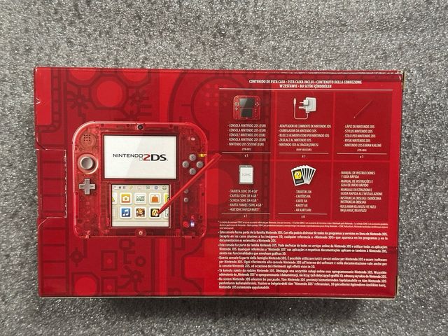NUEVA Consola Nintendo 2DS Trasparente Rosso