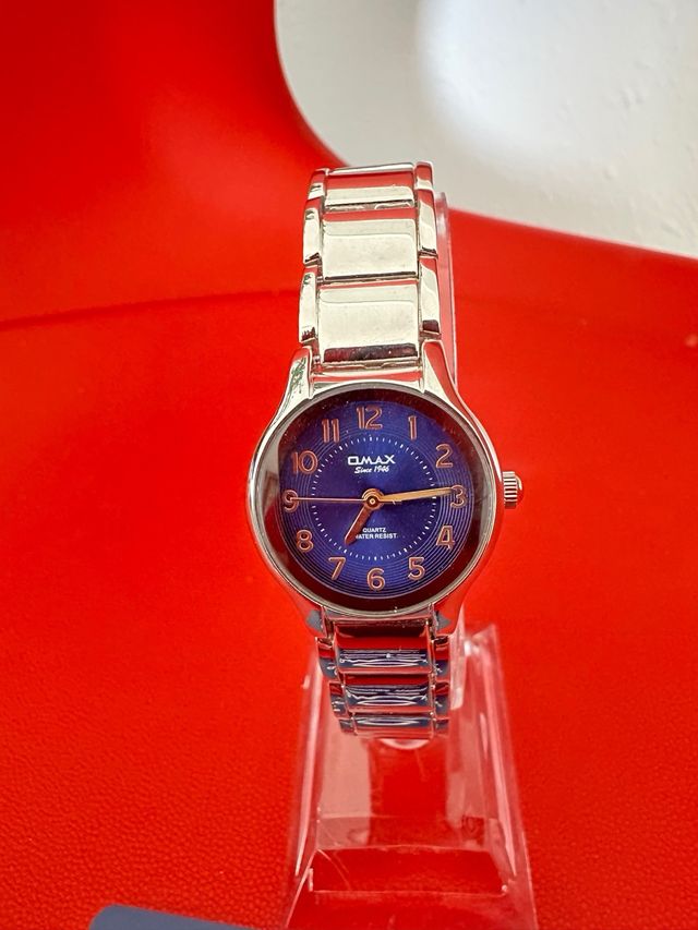 Reloj Omax Mujer Azul y Plateado