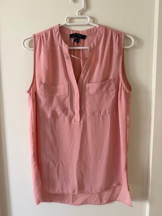 Camiseta sin mangas rosa Talla XS