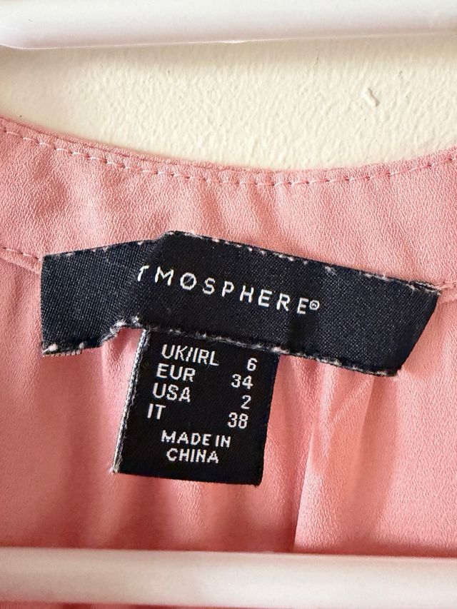 Camiseta sin mangas rosa Talla XS