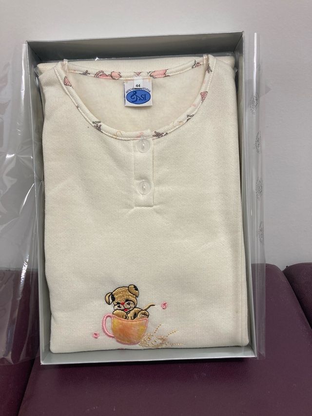 Pigiama vestaglia cotone felpato SST