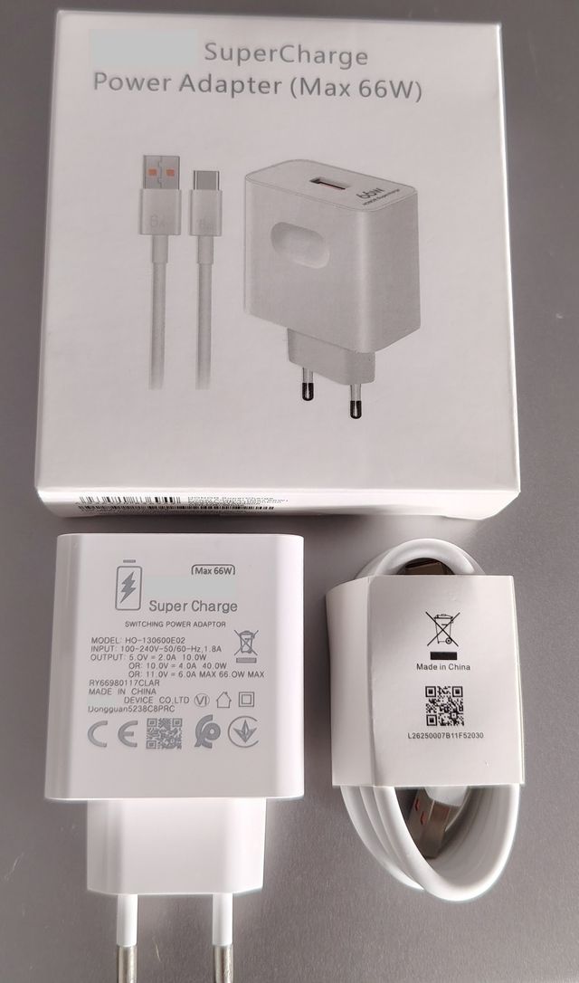 Cargador Compartible Honor Huawei Super Charge 66W