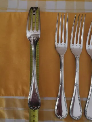 Set 9 Forchette Christofle Argento