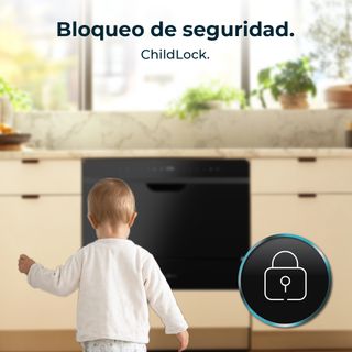 Lavavajillas Bolero Aguazero 2500 S-BI Black Glass