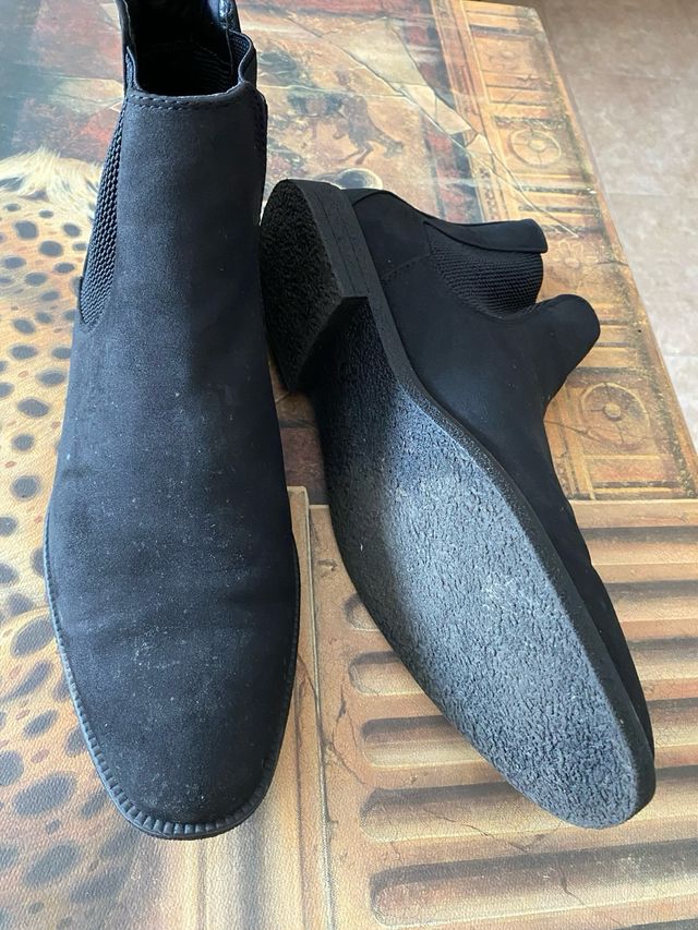 Botines Chelsea negros hombre