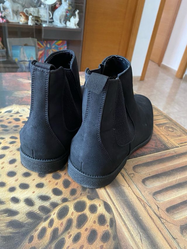Botines Chelsea negros hombre