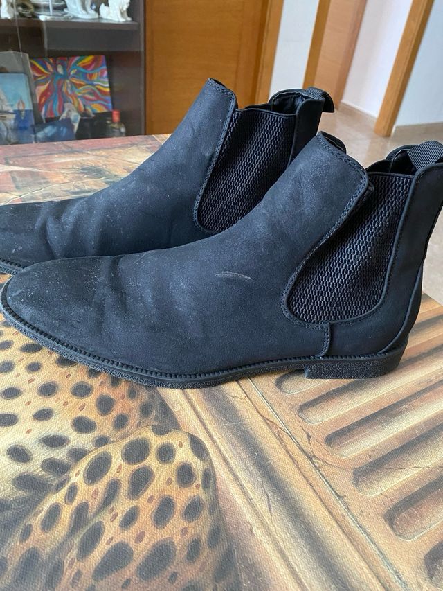 Botines Chelsea negros hombre