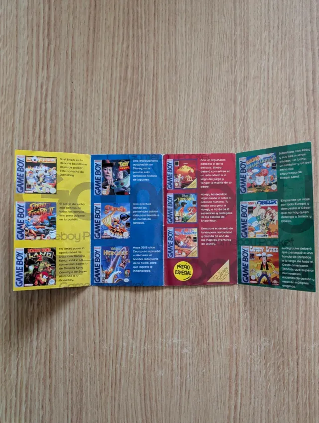 Folleto Game Boy Pocket