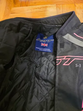 Chaqueta Moto RST S-1 Negra y Rosa