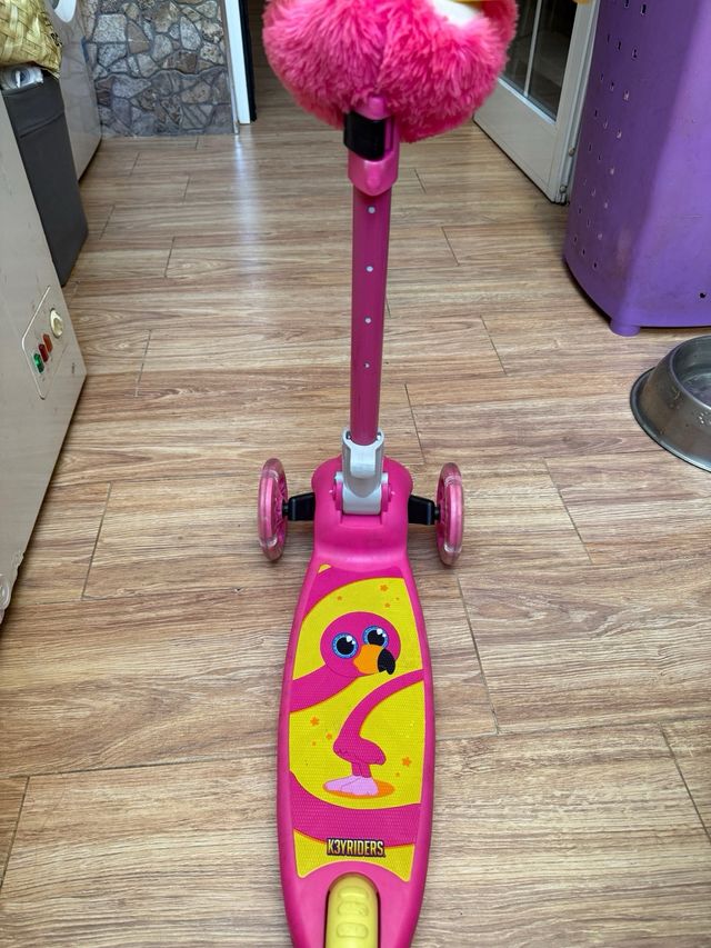 Patinete infantil 3 ruedas flamenco