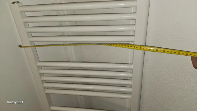 Radiador toallero blanco metal