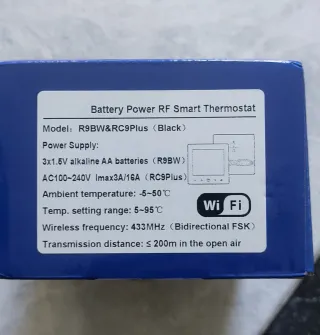 Termostato RF Boiler Inteligente Wifi Tuya