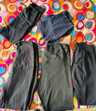 Leggings Grávida M/L Pretas e Azuis