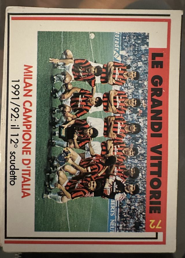 Milan 45 Masters Cards - Rijkaard Goal