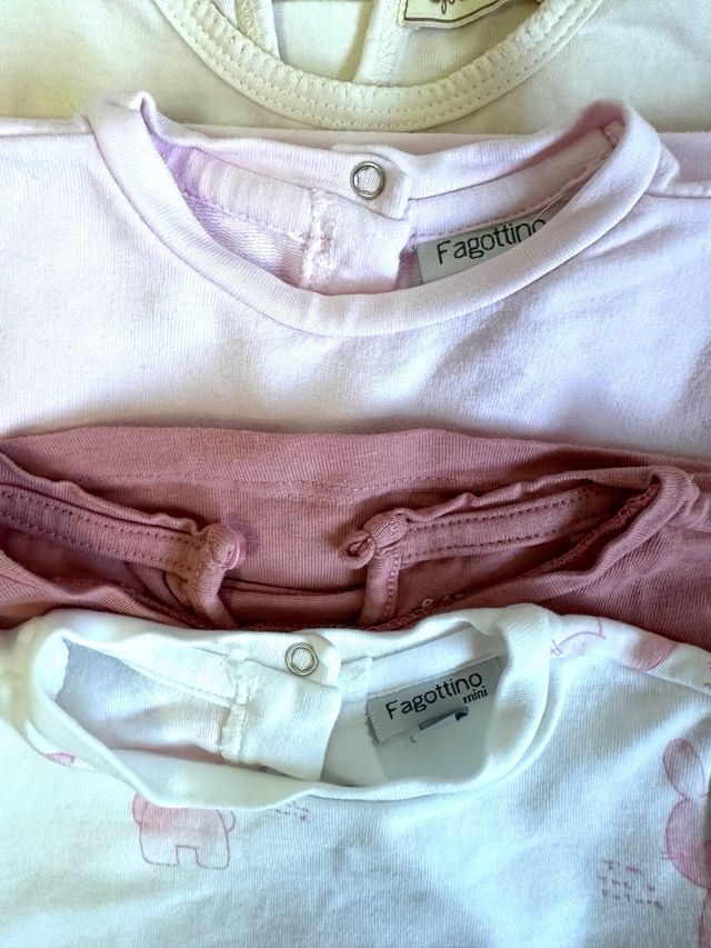 Lote 9 camisetas niña 6-9 meses