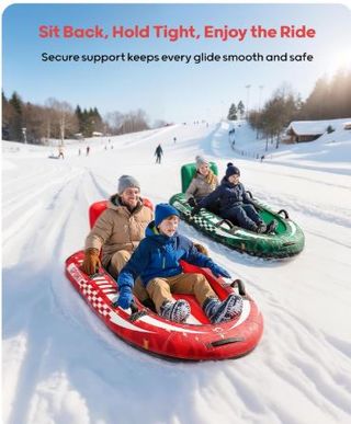 Trineo inflable para 2 personas