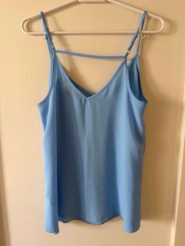 Camiseta tirantes azul