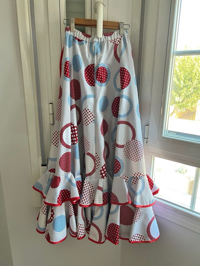 Falda flamenca niña lunares