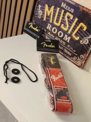 ✅Nuevo Correa Fender para guitarra + Strap locks