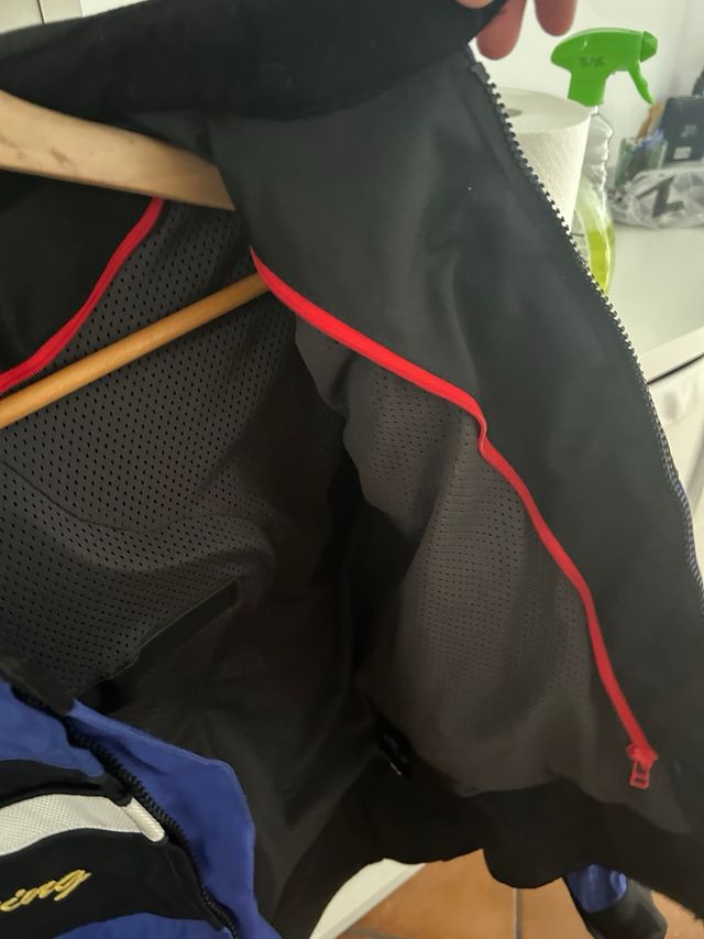 Chaqueta Moto Azul y Negra