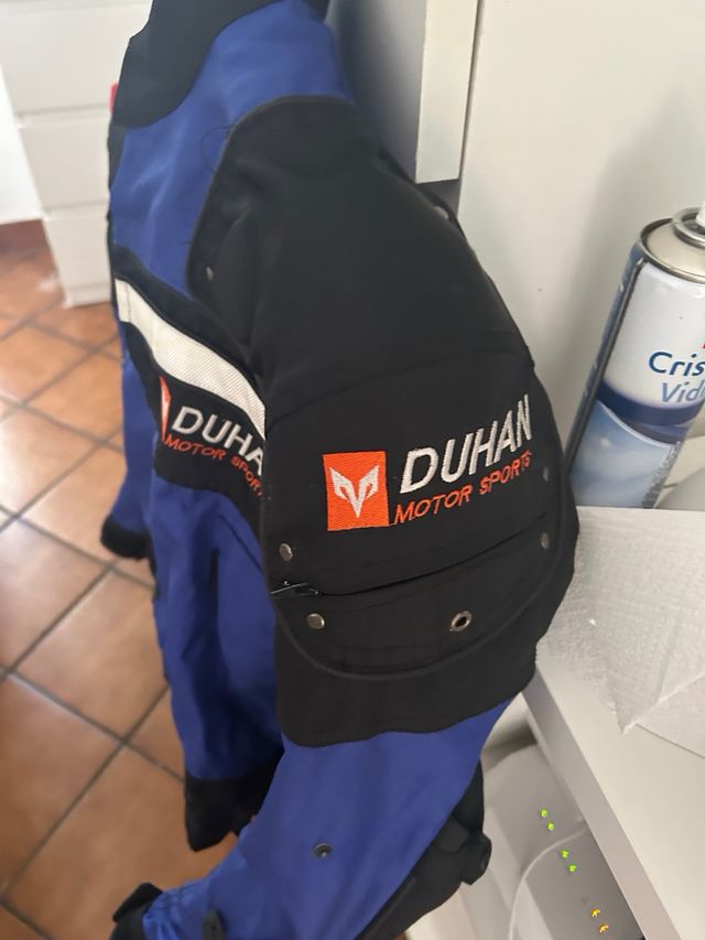 Chaqueta Moto Azul y Negra