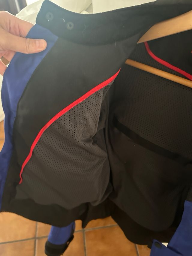 Chaqueta Moto Azul y Negra