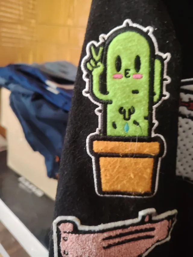 Chaqueta Bomber Drop Dead Negra Multicolor