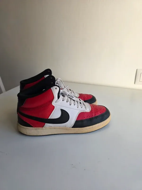 Nike Court Vision Mid Rojo/Blanco/Negro