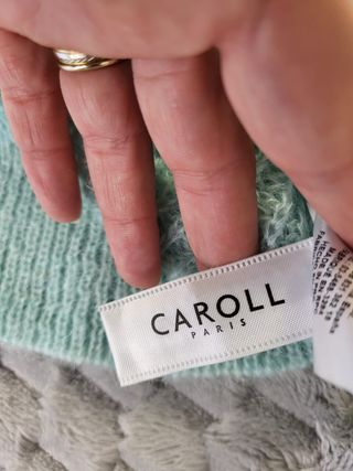 Jersey Caroll Paris Mohair Lana Teal Talla XS